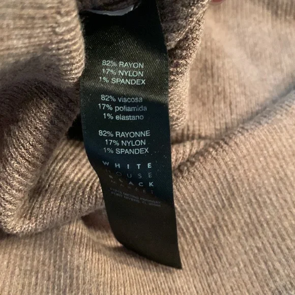 EUC White House Black Market tan sweater, XS - Picture 6 of 6